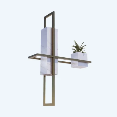 Modern light with planter for indoor use